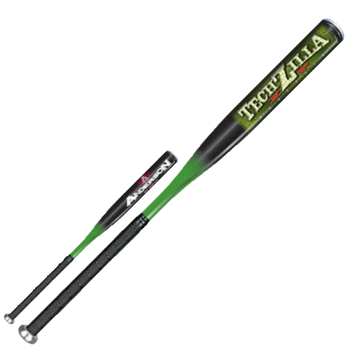 Batte Baseball Jeunesse Anderson Techzilla 2011 - 31 Pouces, Canon 2 1/4, Bleu/rouge